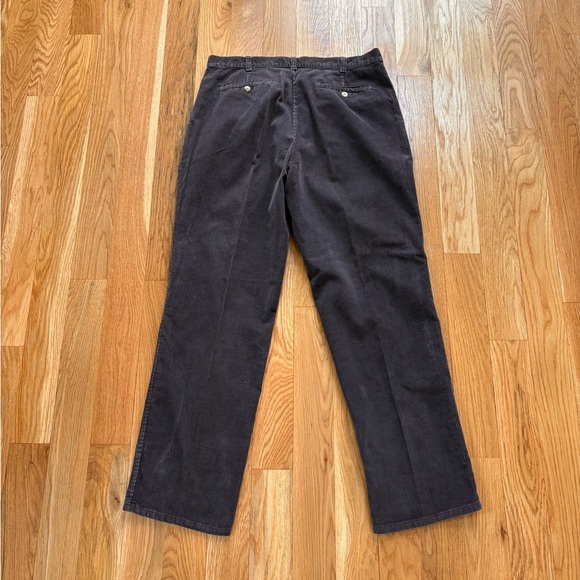 Kenny Rogers Pleated Corduroy Trousers Brown W36 Vintage Prep Mens - Picture 3 of 11
